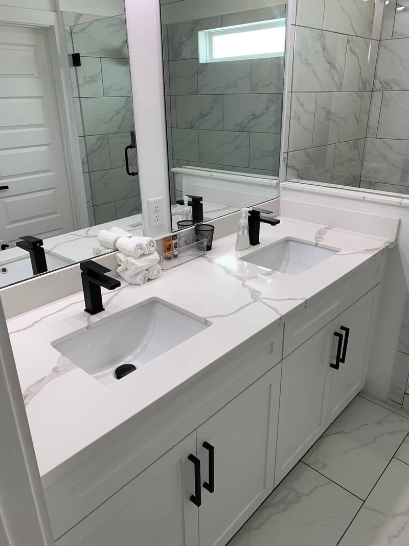 Sparkling clean bathroom