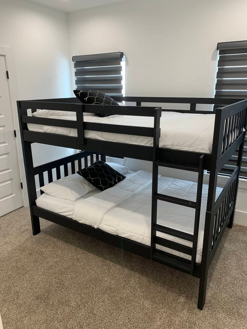 Spotless clean bedroom