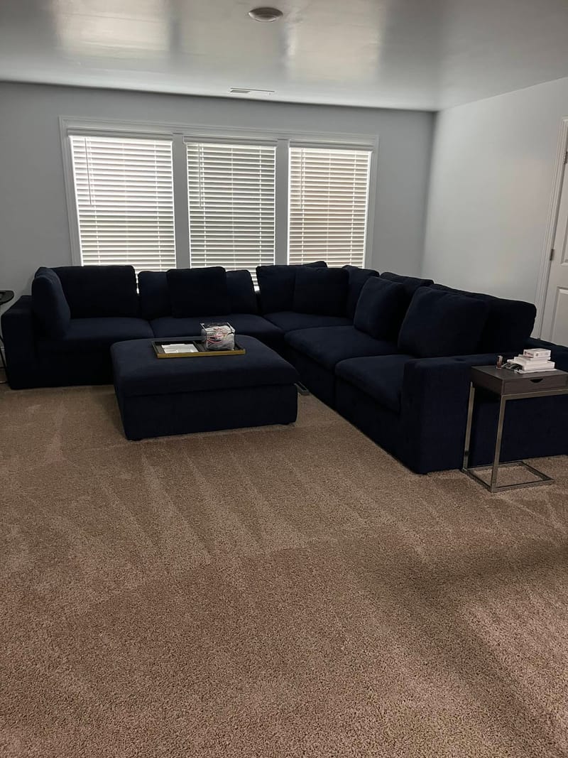 Beautifully clean sitting area by Pristine and Spotless Cleaning Services